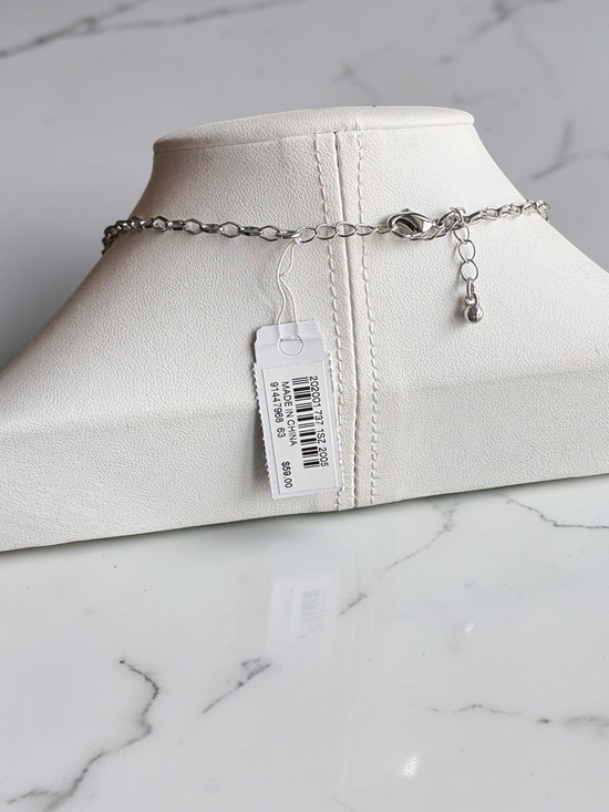 J. Jill Silver-Link Seashell Charm Necklace in Beige and Cream - Picture 3 of 3